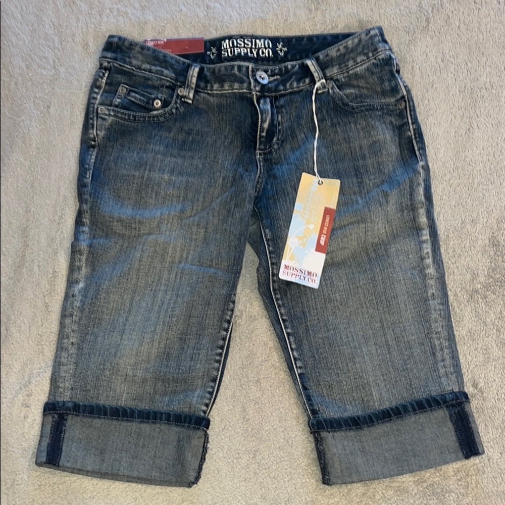 Mossimo Supply Co. Women's Blue Denim cropped Jeans low rise